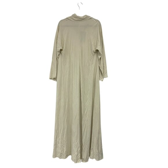 Zara Kate Moss Womens Scarf Maxi Dress M L Beige Ecru Flare Hem 9574/119 NWD - Picture 5 of 16